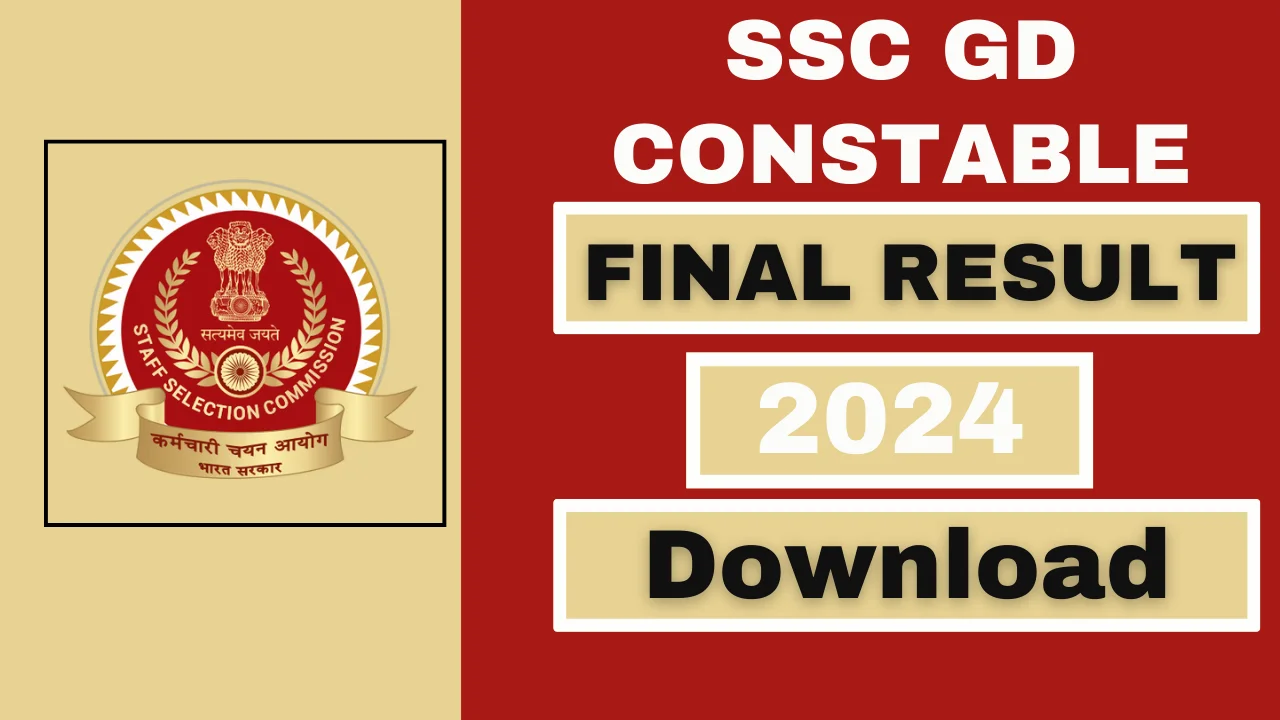 SSC GD Final Result 2024